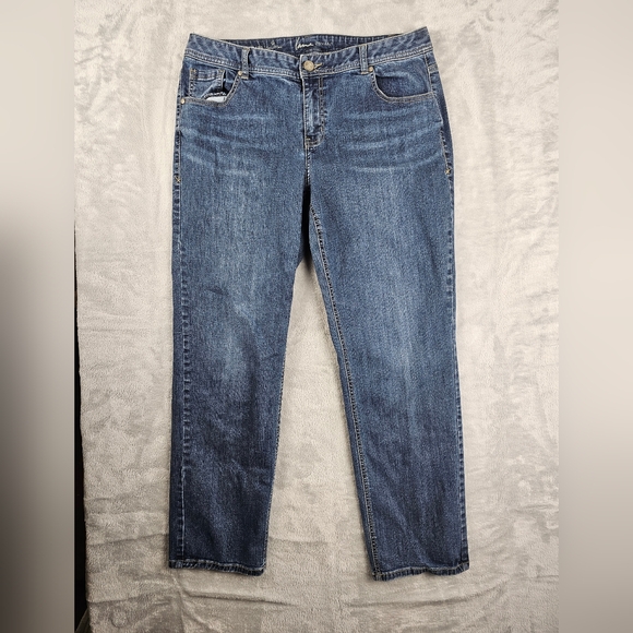 Lane Bryant Denim - Lane Bryant Jeans Women's Size 16 Reg Straight Genius Fit